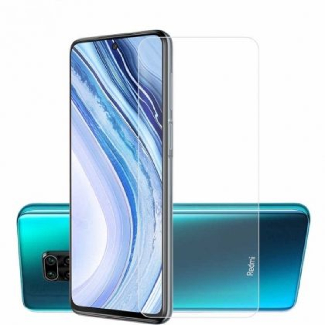 Стъклен скрийн протектор, Tempered Glass за Xiaomi Redmi Note 9, Прозрачен