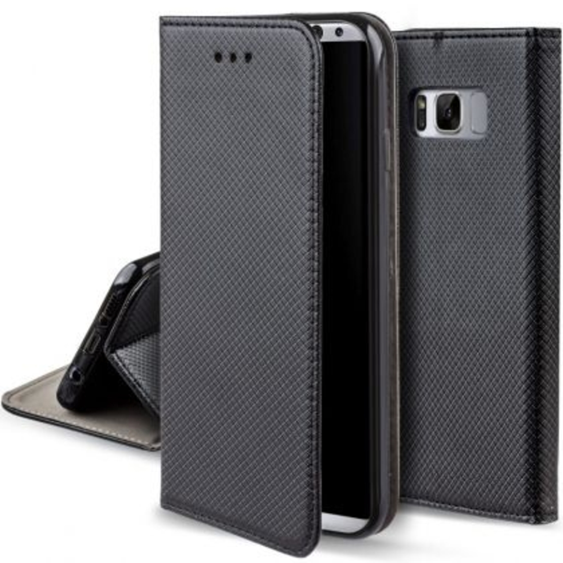 Калъф Flip Book Smart за Samsung G955 Galaxy S8 Plus, Черен