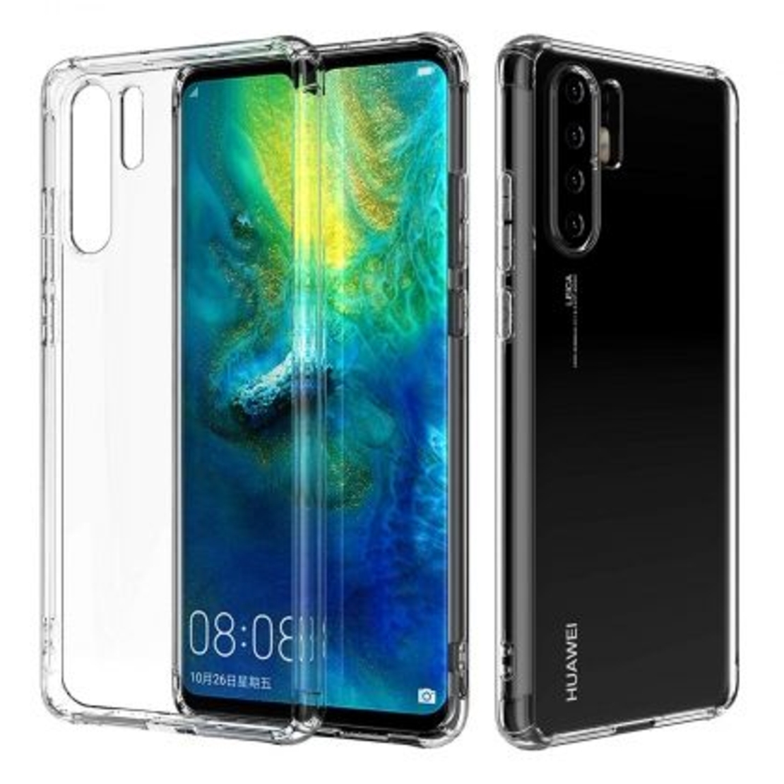 Anti Shock силиконов гръб за Huawei P30 Pro, Прозрачен