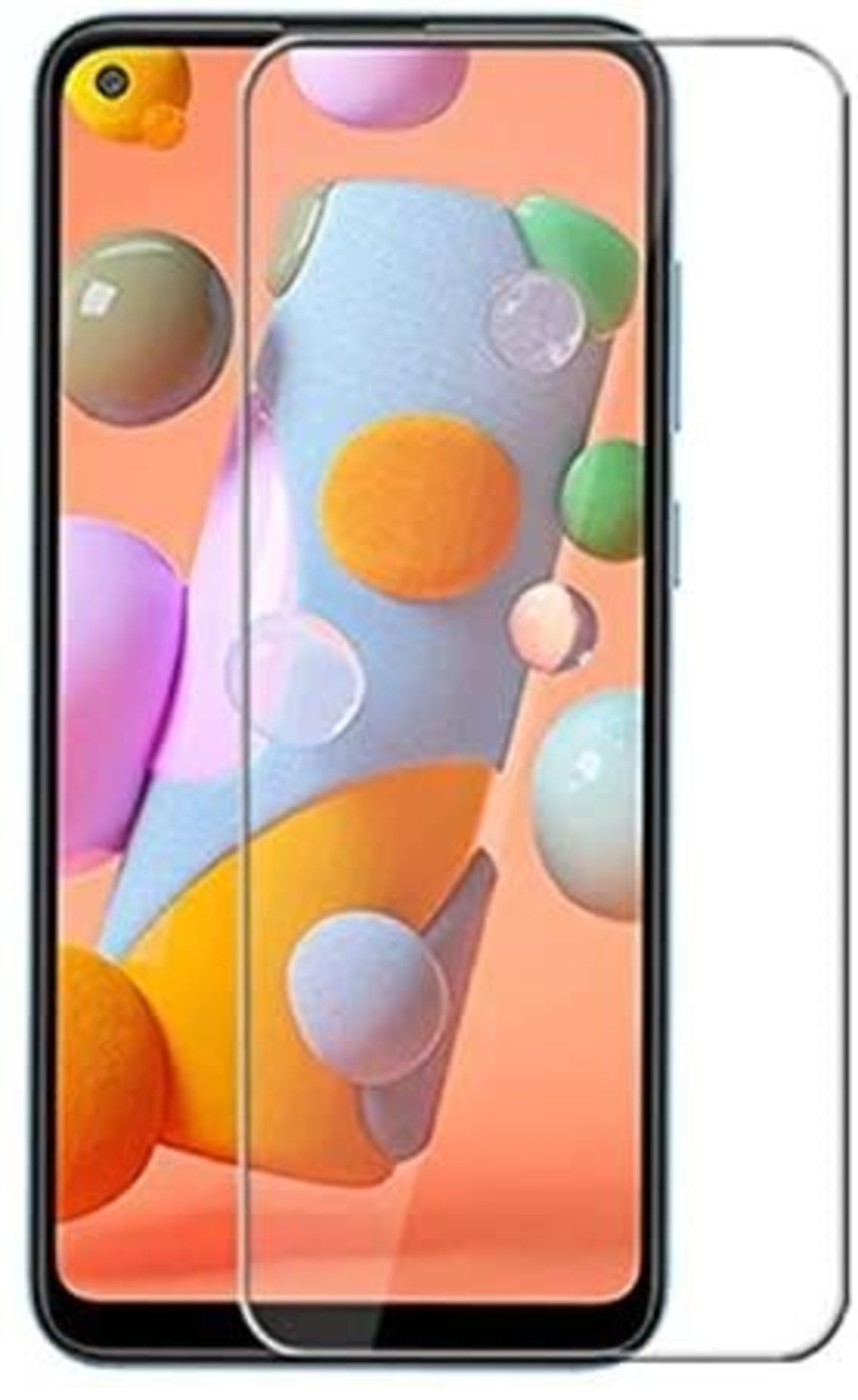 Стъклен скрийн протектор, 2.5D Hard Glass за Samsung A215/A217 Galaxy A21/A21S, Прозрачен