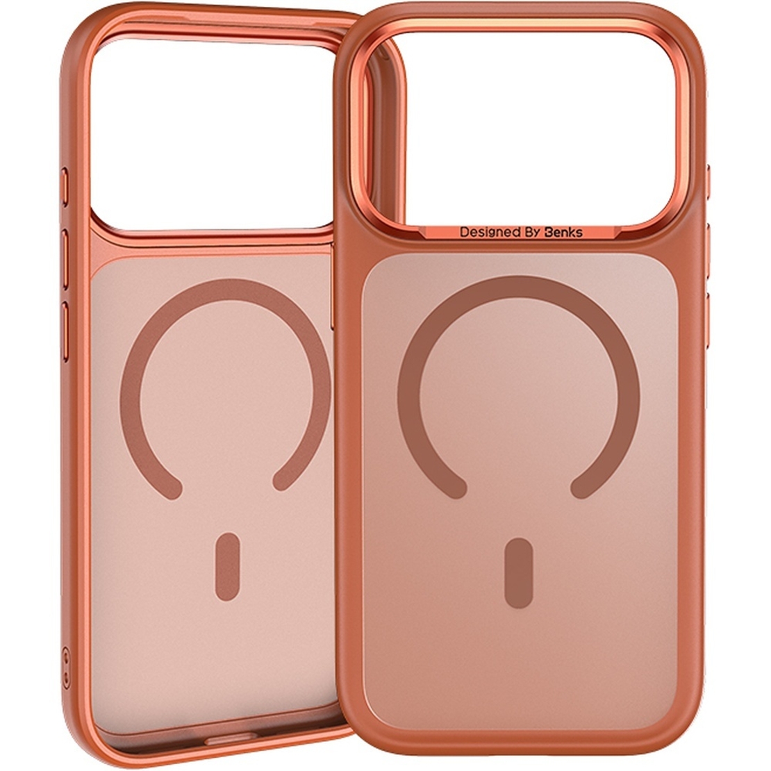 Кейс Magsafe Mist Metal Frame за IPhone 17 Pro-Benks, Оранжев