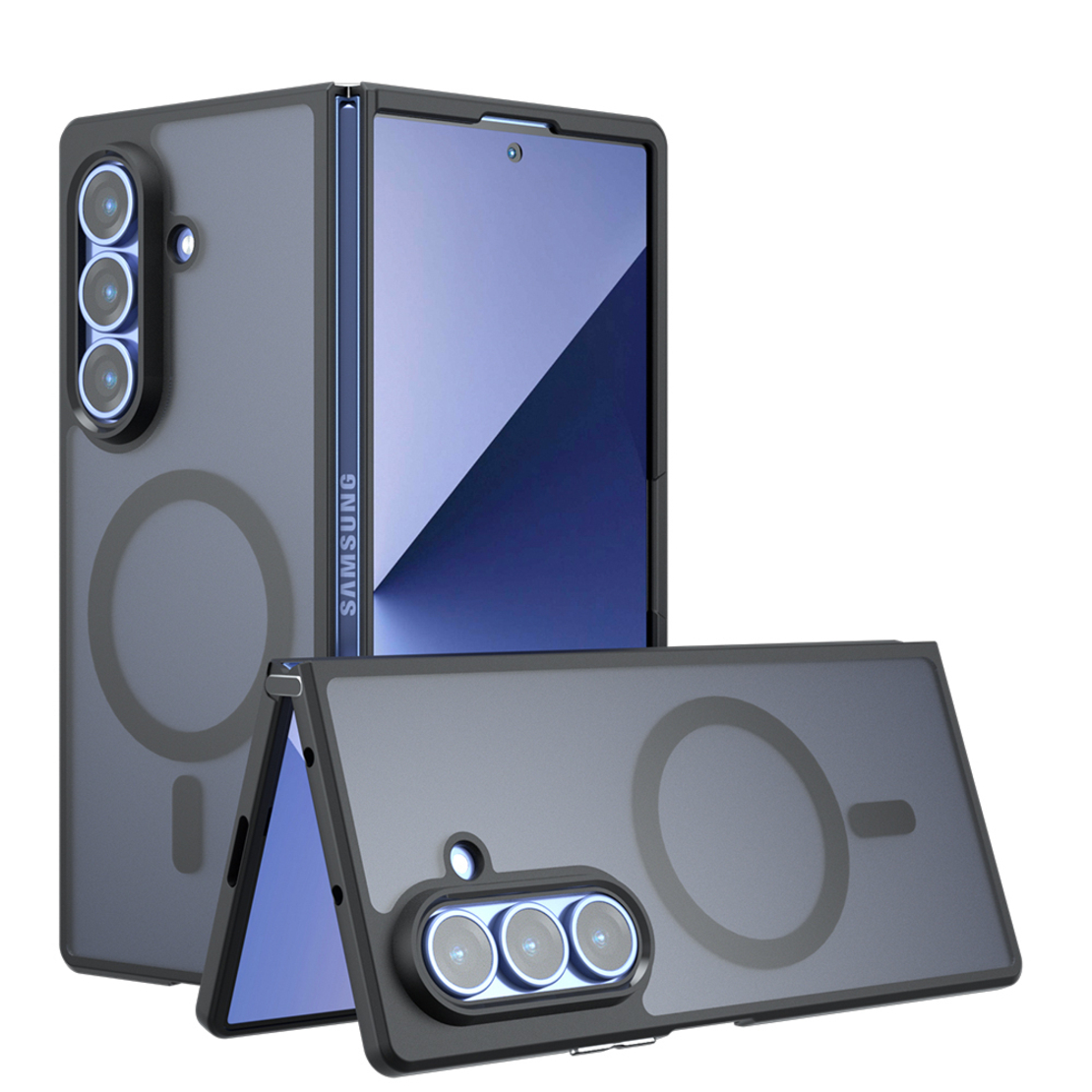 Кейс Mgsafe Full Matte Mag за Samsung Galaxy Fold 8, Черен