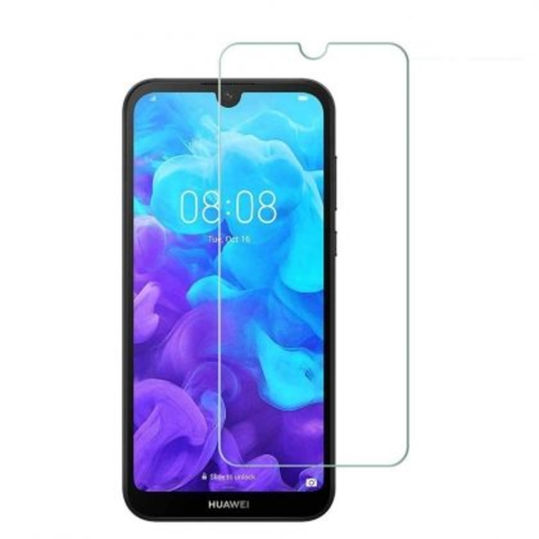 Стъклен скрийн протектор, 2.5D Hard Glass за Huawei Y5 2019, Прозрачен