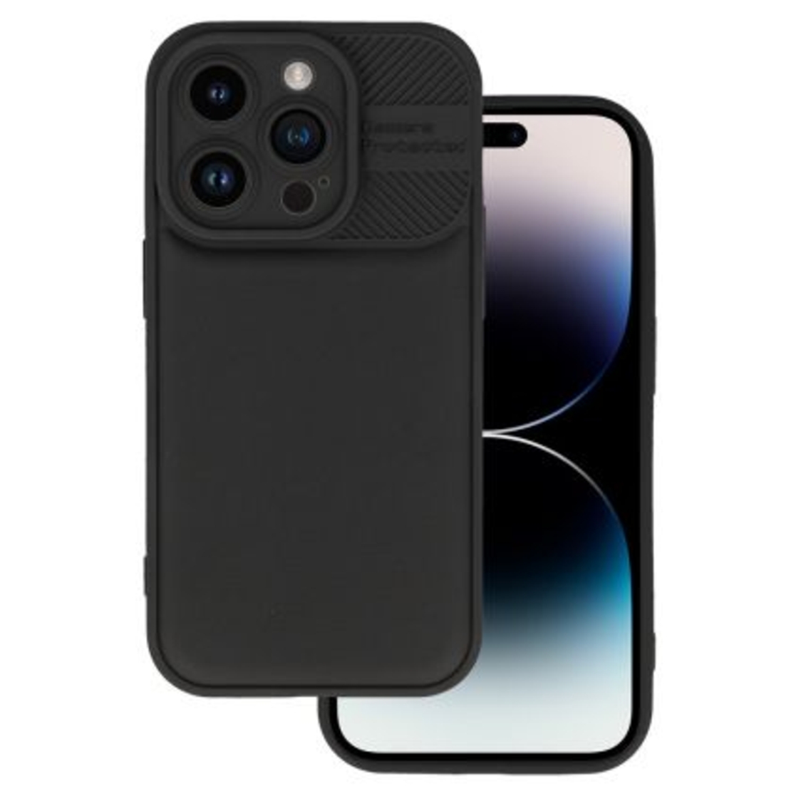 Кейс Camera Protected за IPhone 15 Pro, Черен