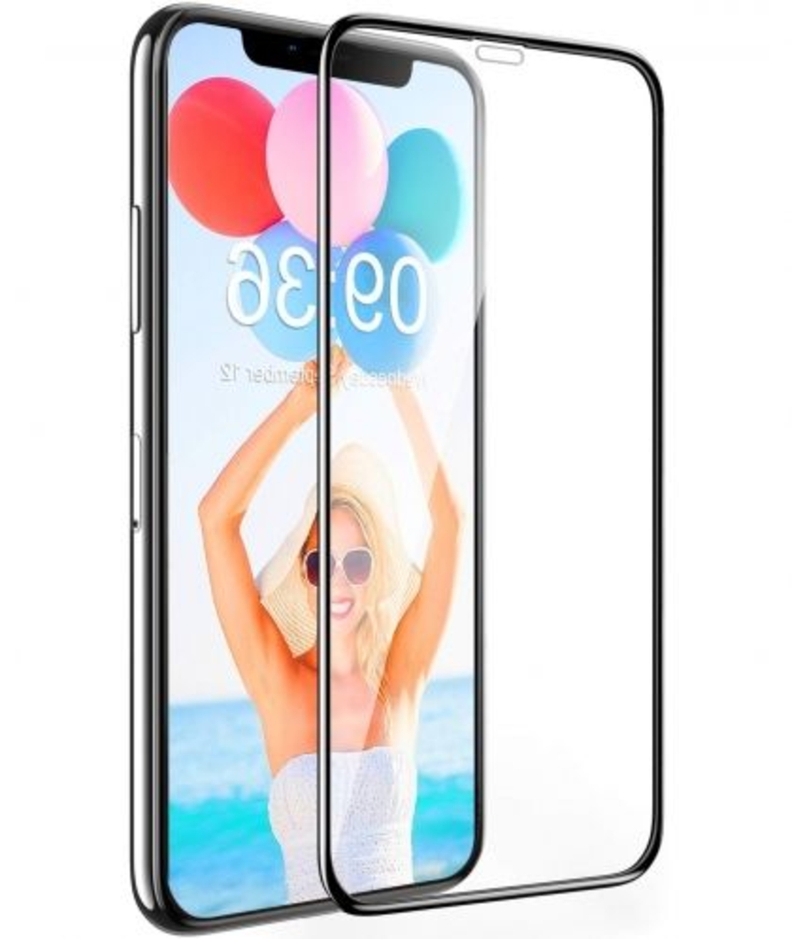 6D Стъклен протектор Full Glue Cover, за IPhone 11, Черен