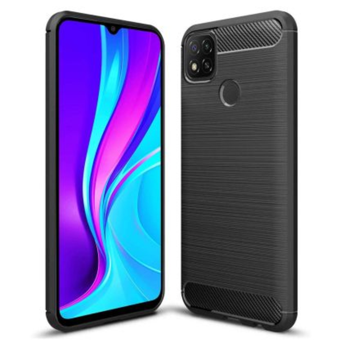 Anti Shock гръб Carbon за Xiaomi Redmi 10A, Черен