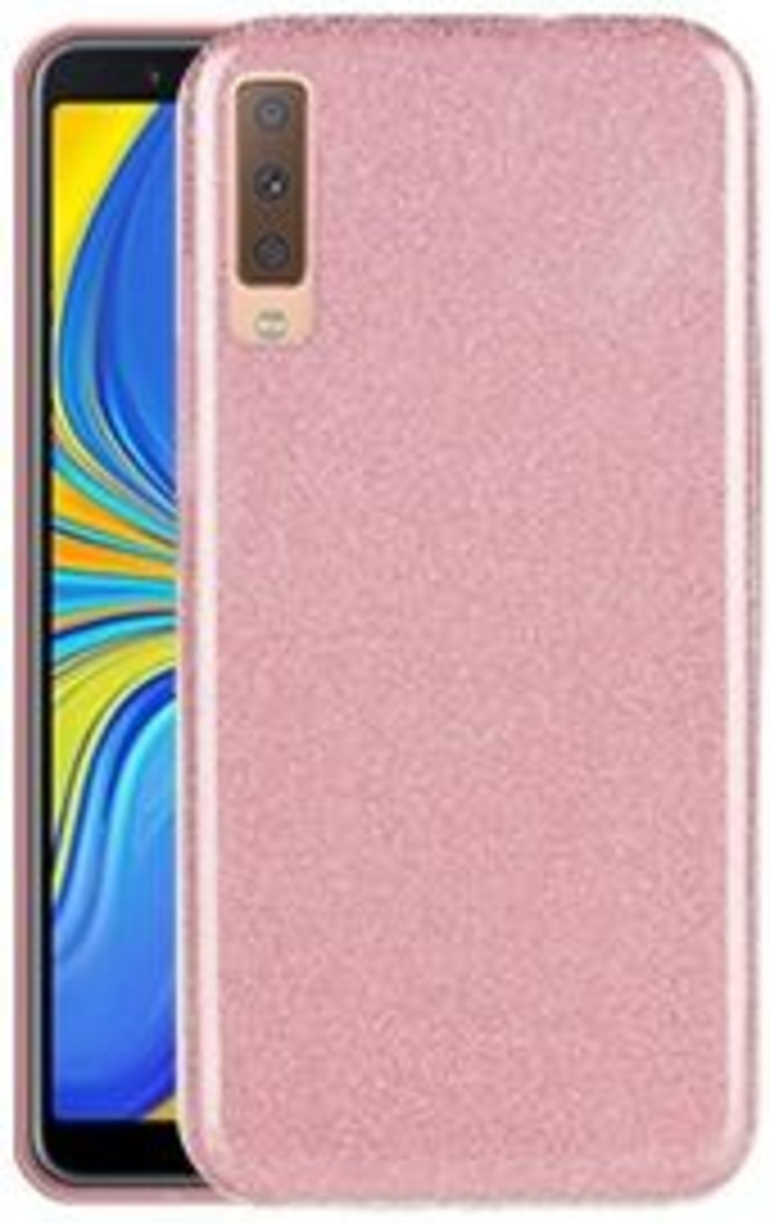 Силиконов гръб Emily Shining за Samsung A750 Galaxy A7 2018, Розов