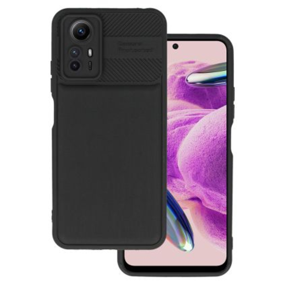 Кейс Camera Protected за Xiaomi Redmi Note 12S, Черен