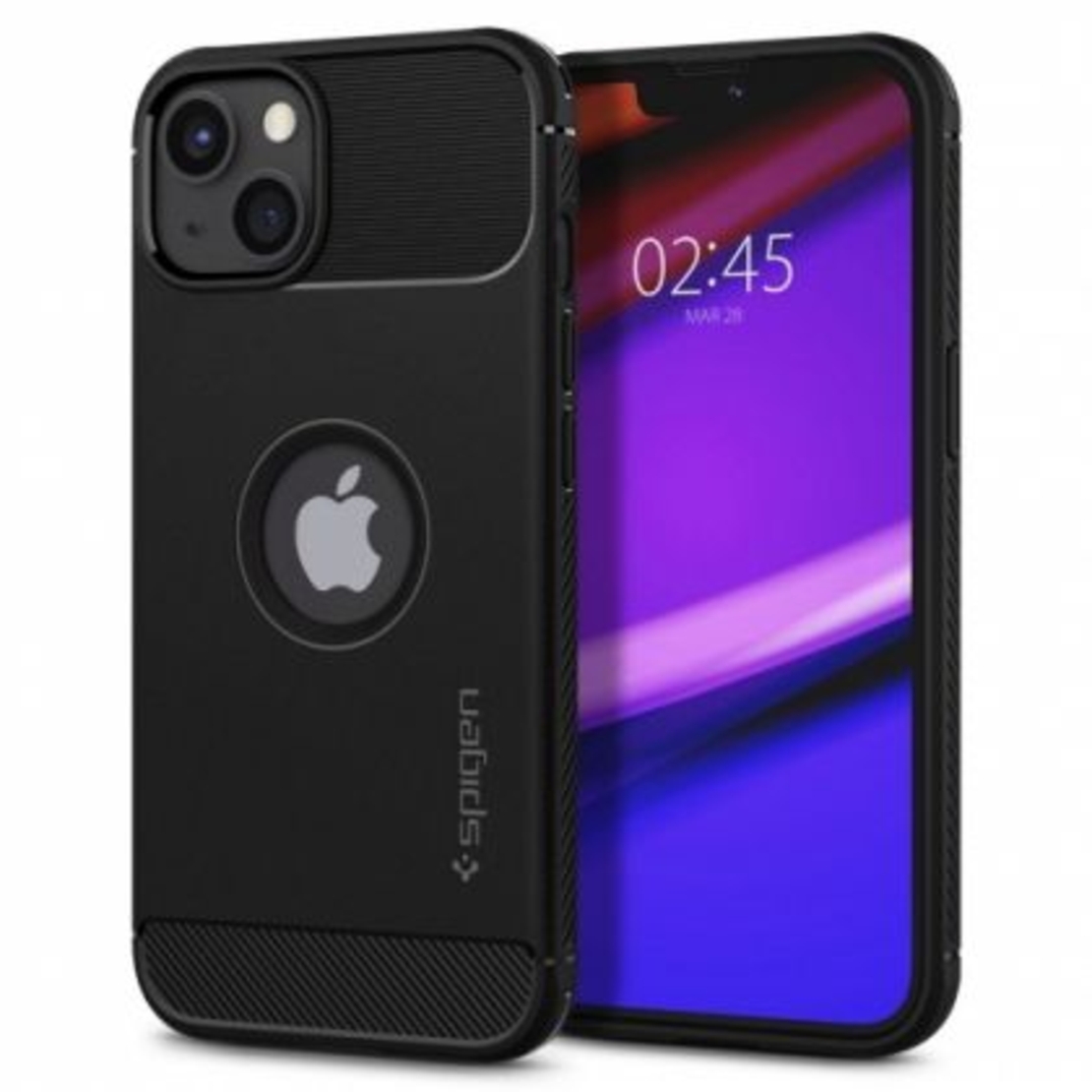 Кейс Spigen, Rugged Armor, за Iphone 13 Mini (ACS03314) , Черен Matt