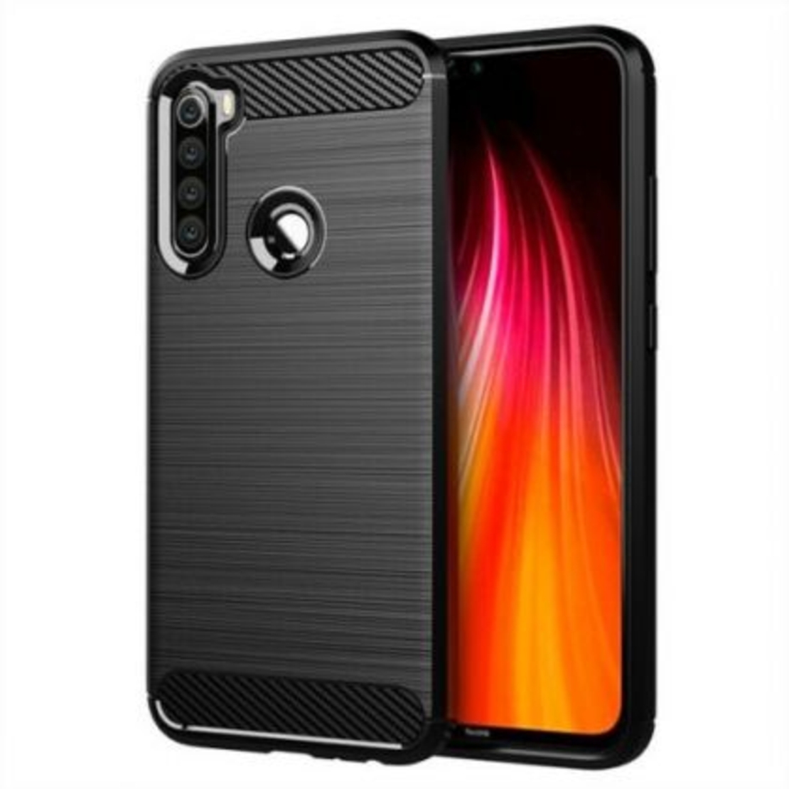 Anti Shock гръб Carbon за Xiaomi Redmi Note 8T, Черен