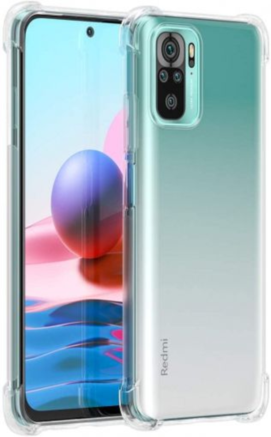 Anti Shock силиконов гръб за Xiaomi Redmi Note 10 Pro/Note 10 Pro Max, Прозрачен