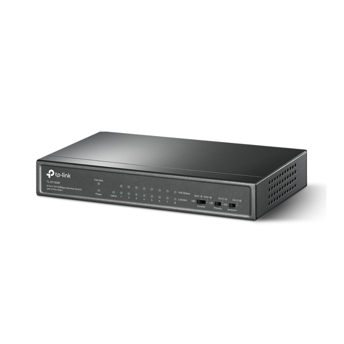 9-портов 10/100Mbps Desktop Switch с 8-Port PoE+ - Omada by TP-Link SF1009P