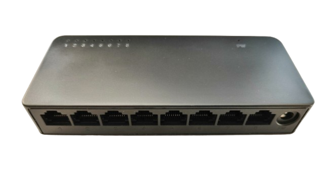 Суич8 port 10/100 Mbps, 5V-12V, Bulk