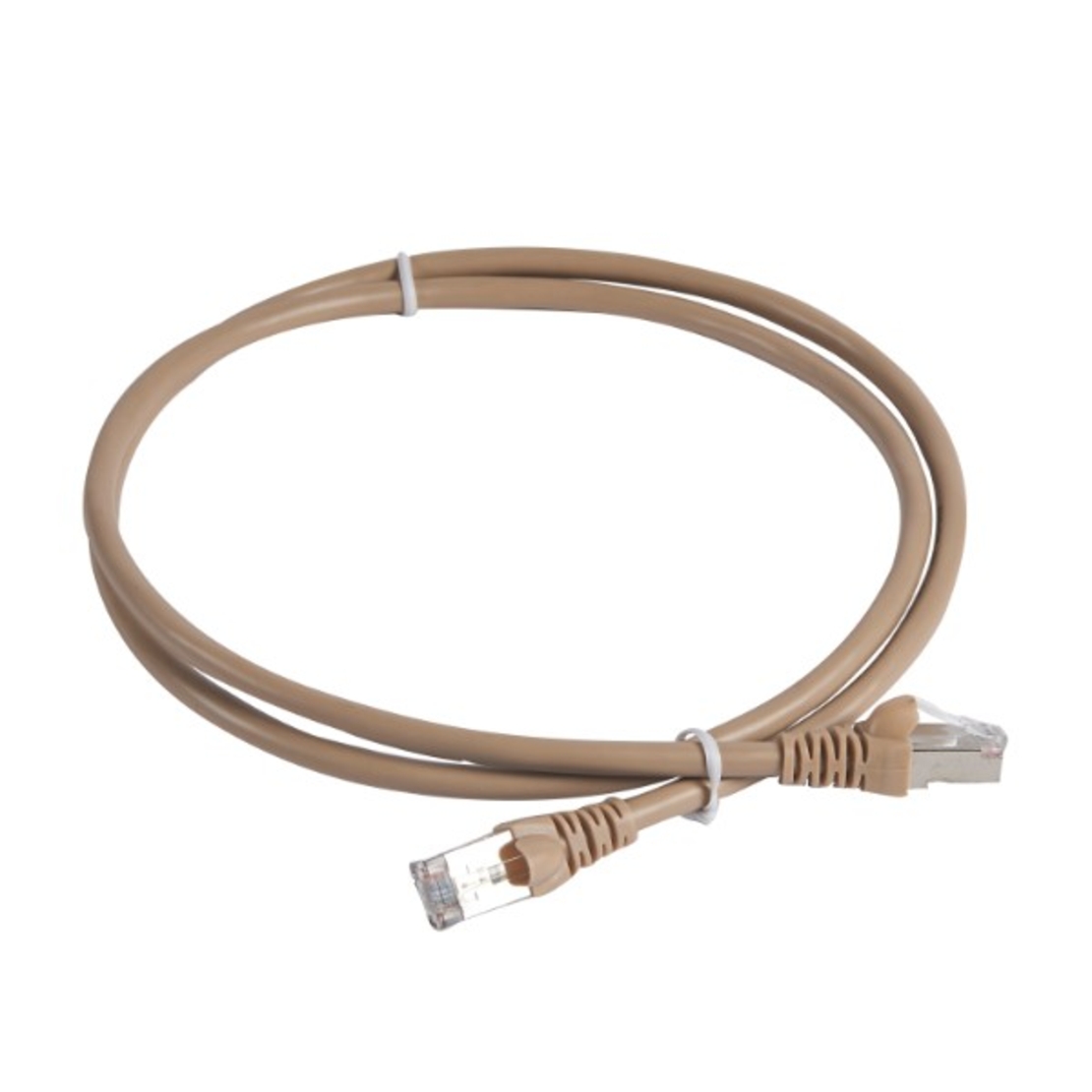 Корда C5e F/UTP 1.0 m PVC, кафява - Legrand Linkeo 632740
