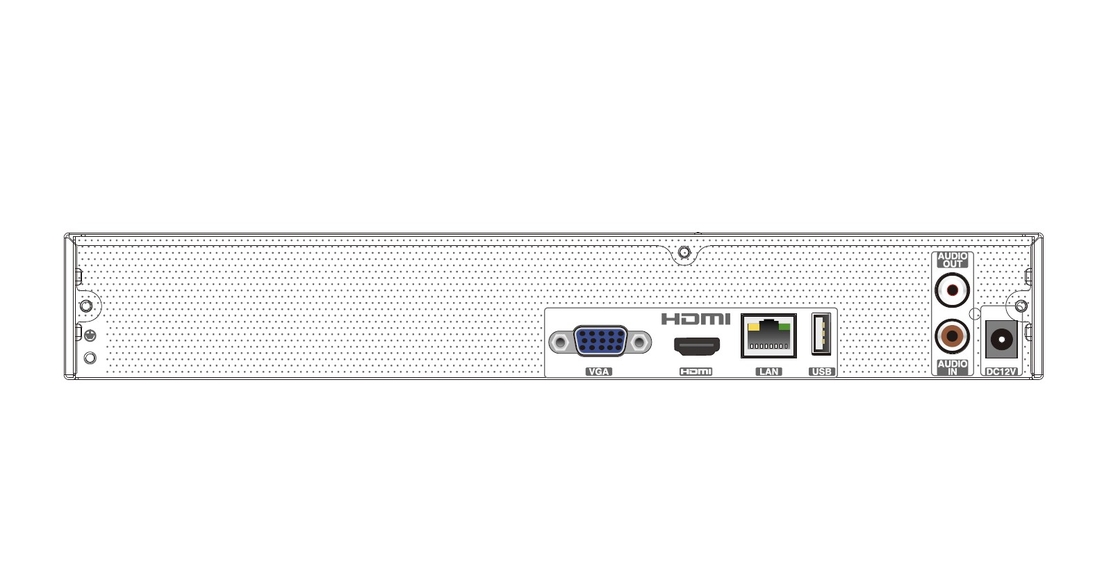 NVR TVT 8CH TD-3108H1-B2-B 80Mbps, 1xHDD