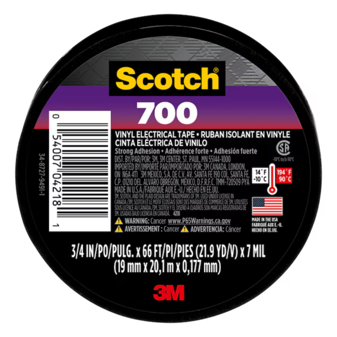 Изолираща лента Scotch 700 3M 19mm x 20m x 0.18mm