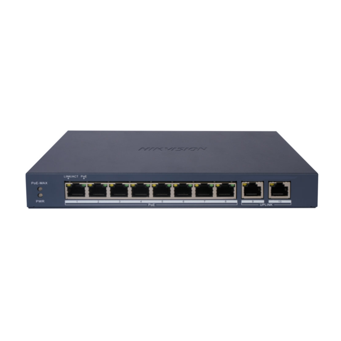 PoE Суич HikVision DS-3E1510P-EI/M(B) 8xGigabit + 2xGigabit RJ45 Smart Managed