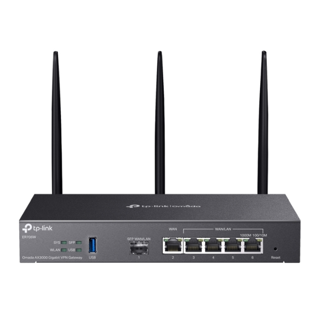Gigabit AX3000 WiFi 6 VPN Gateway, 1 Gigabit SFP slot and 5 Gigabit RJ45 ports - Omada by TP-Link ER706W