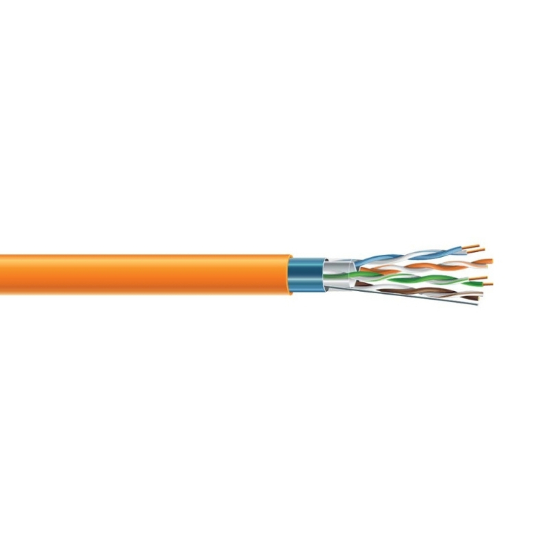 Кабел cat. 6 F/UTP 350 MHz LSZH 4x2x23 AWG - 500 м. - ECG E7091008