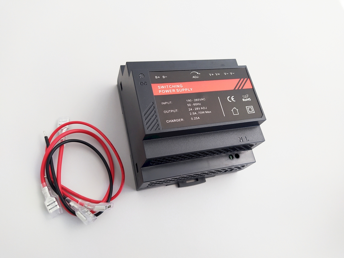 Захранване 24V/2.5A, UPS функция, за DIN шина