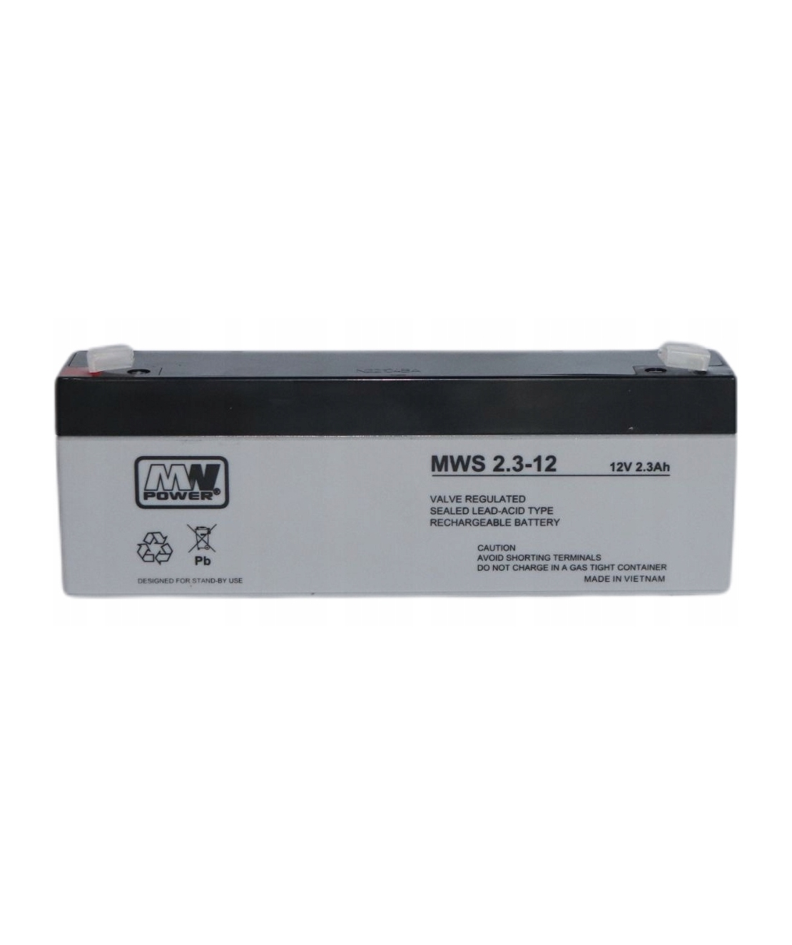 Акумулаторна батерия 12V, 2.3Ah, MNPower, MWS 2.3-12