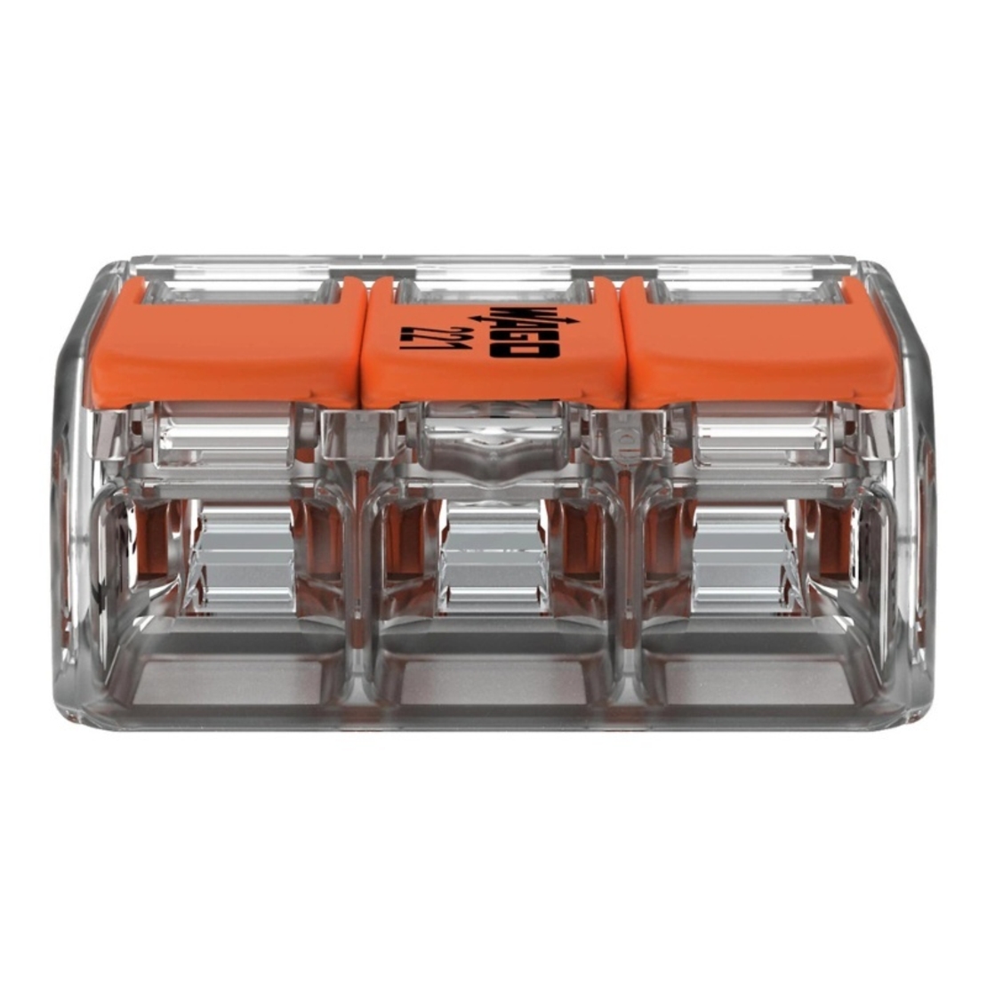 Бърза връзка Compact, за всички видове проводници от 0,5 до 6 mm² - 3-ка - Wago Compact 221-613