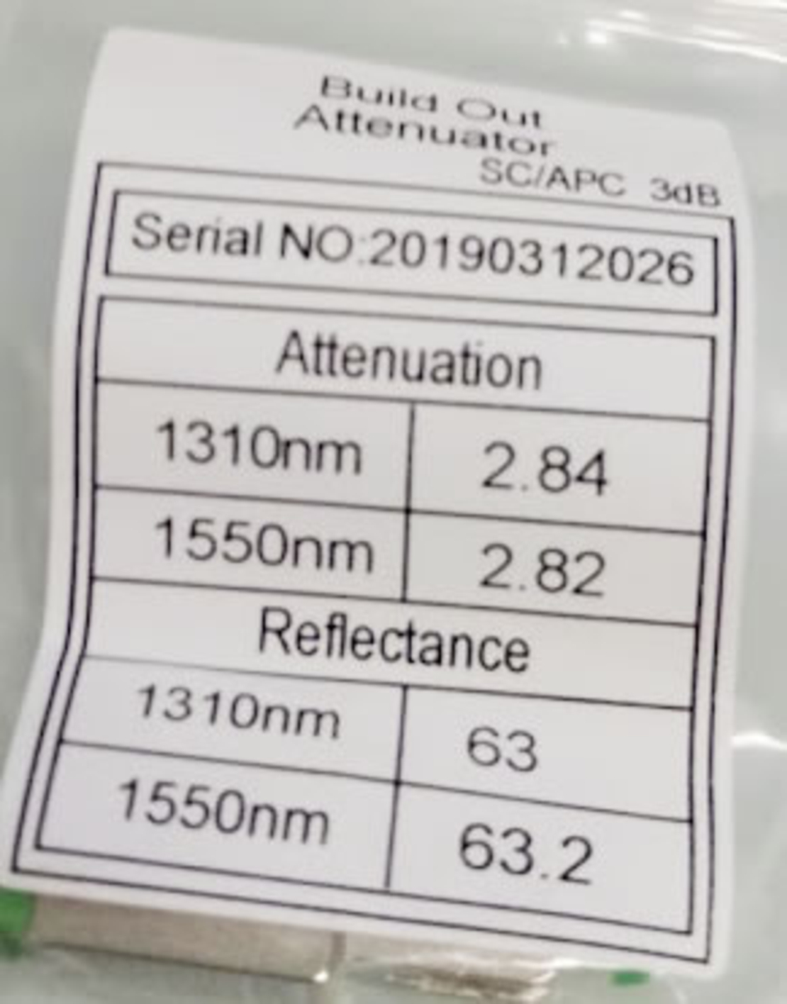 Затихвател метален SC/APC 3db