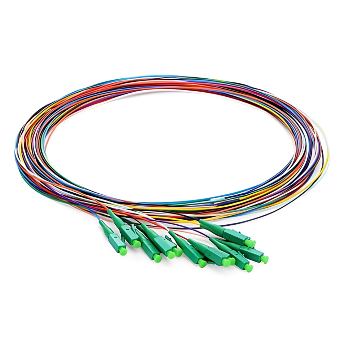 Пигтейл LC/APC,12бр/сет, SM G657A1, 1м, 0.9мм, LSZH