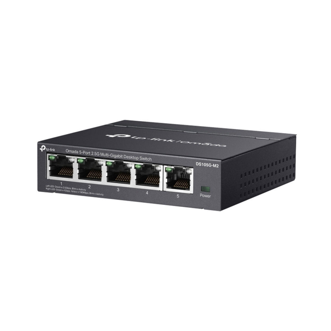 5-портов 2.5G Multi-Gigabit неуправляем desktop суич - Omada by TP-Link DS105G-M2