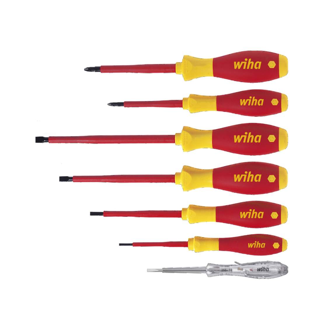 Комплект отвертки SL/PH/ел 7 броя - Wiha SoftFinish® WH00834