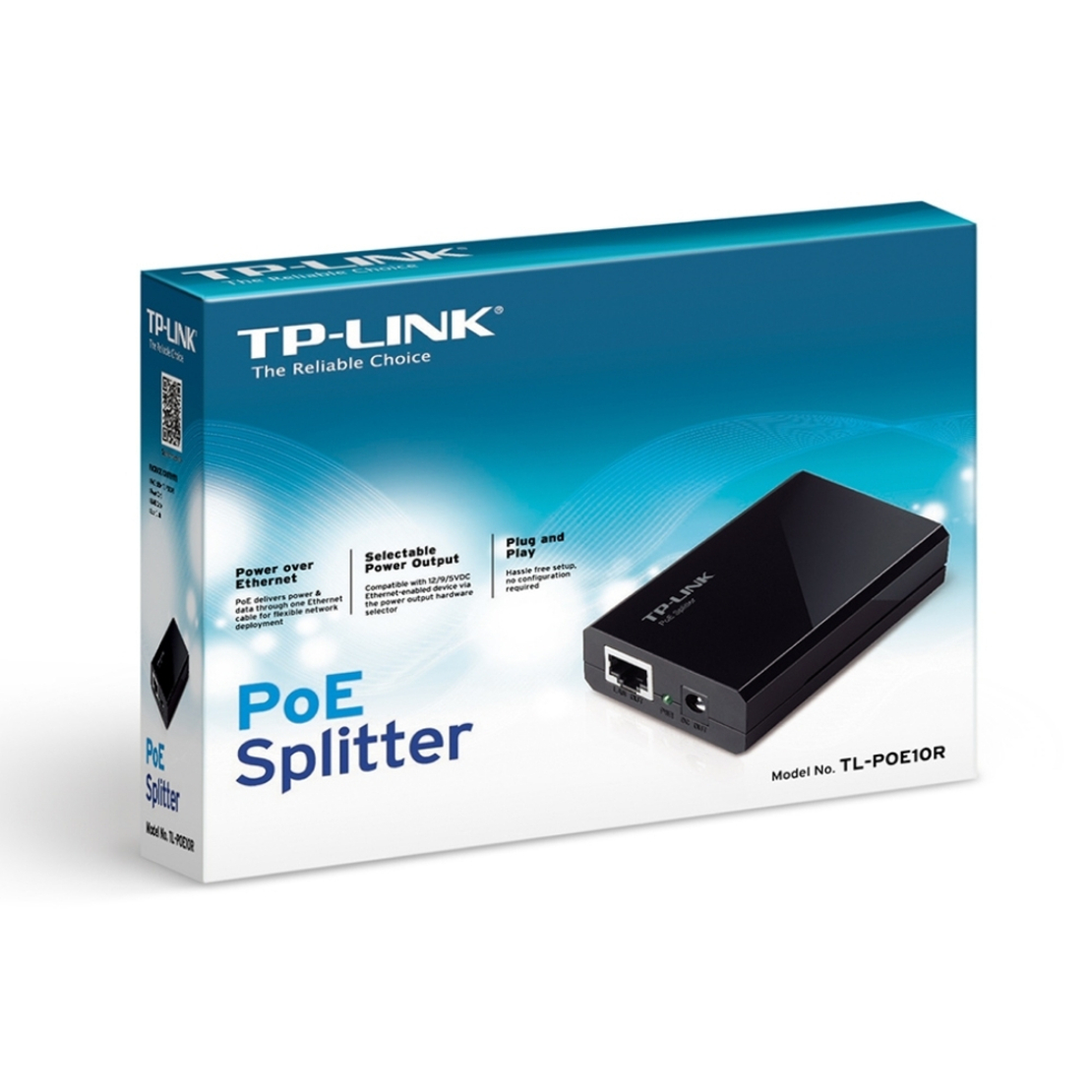 PoE Splitter, 2 10/100/1000Mbps, IEEE 802.3af - Omada by TP-Link POE10R