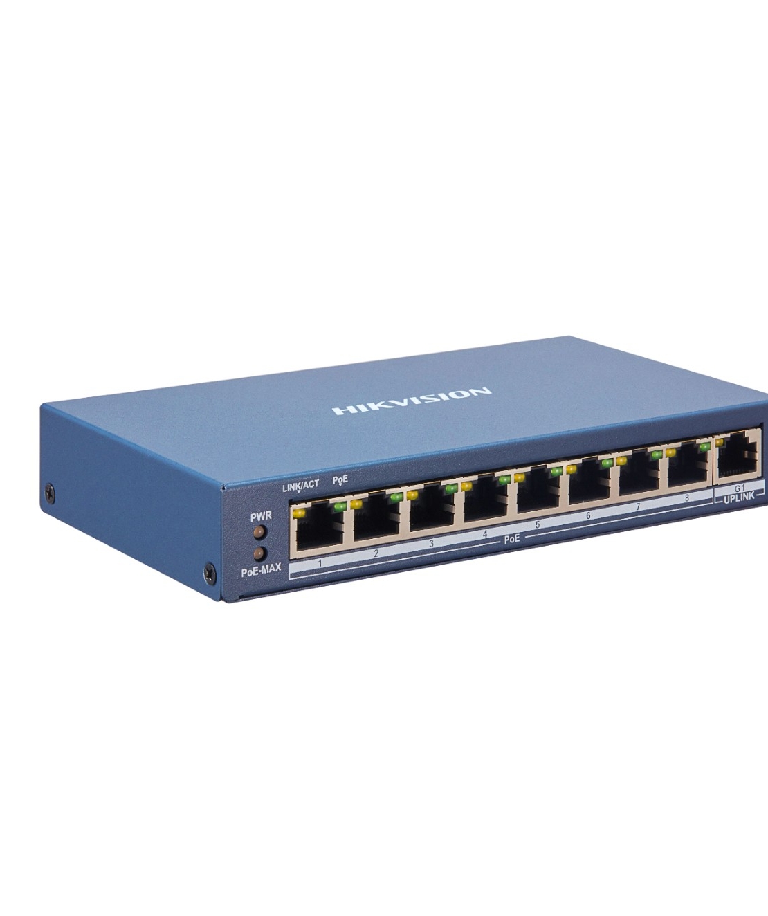 Суич HikVision DS-3E1309P-EI, 8x100Mb + 1xGgbit