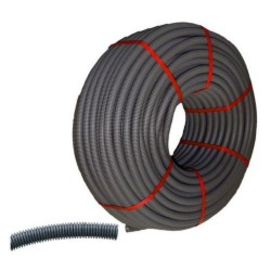 Гофрирана тръба Ф16 750N 3422 сива, с корда - Legrand Conduits 651216