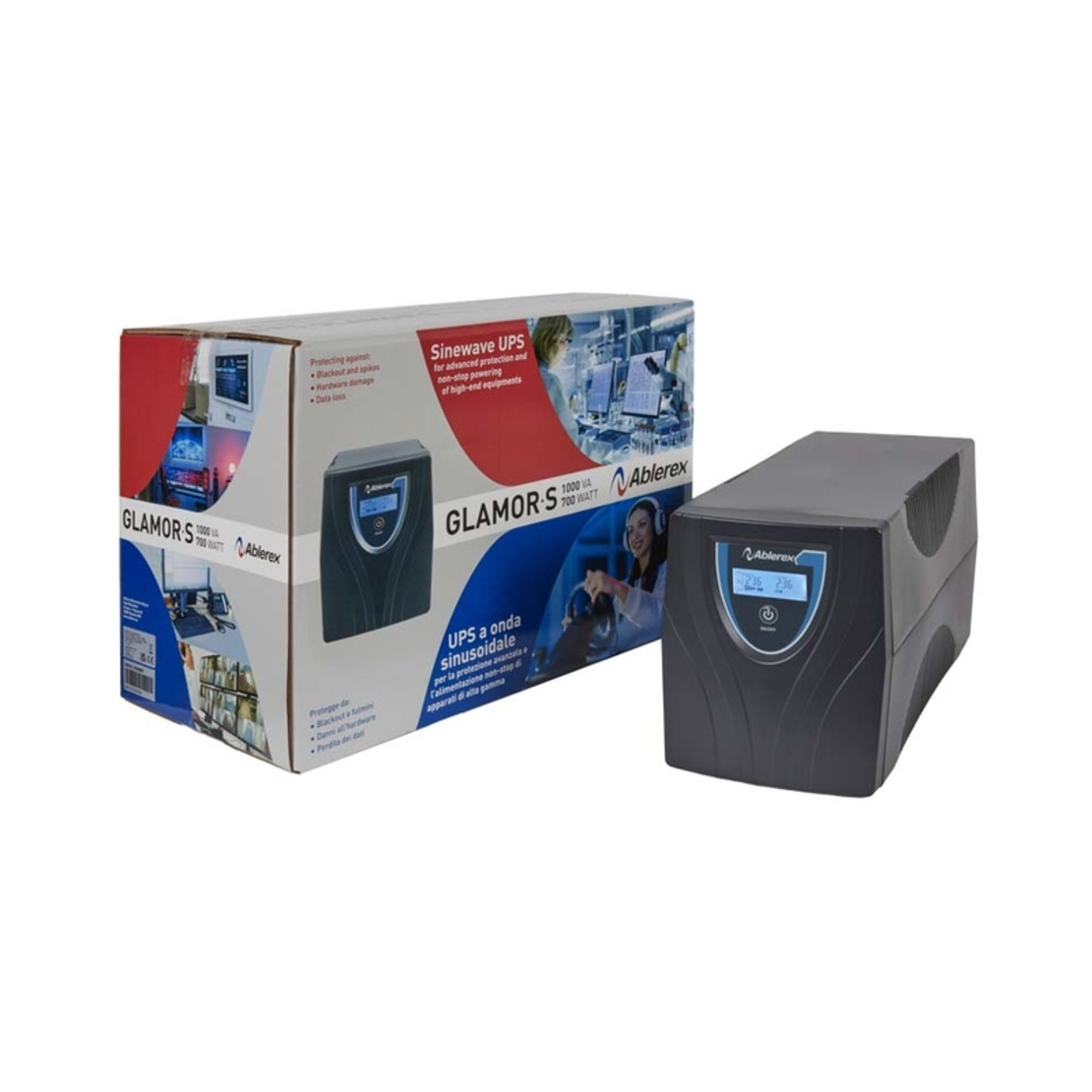 UPS Line Interactive 1000VA / 600W 13 min - ABLEREX GR1000S