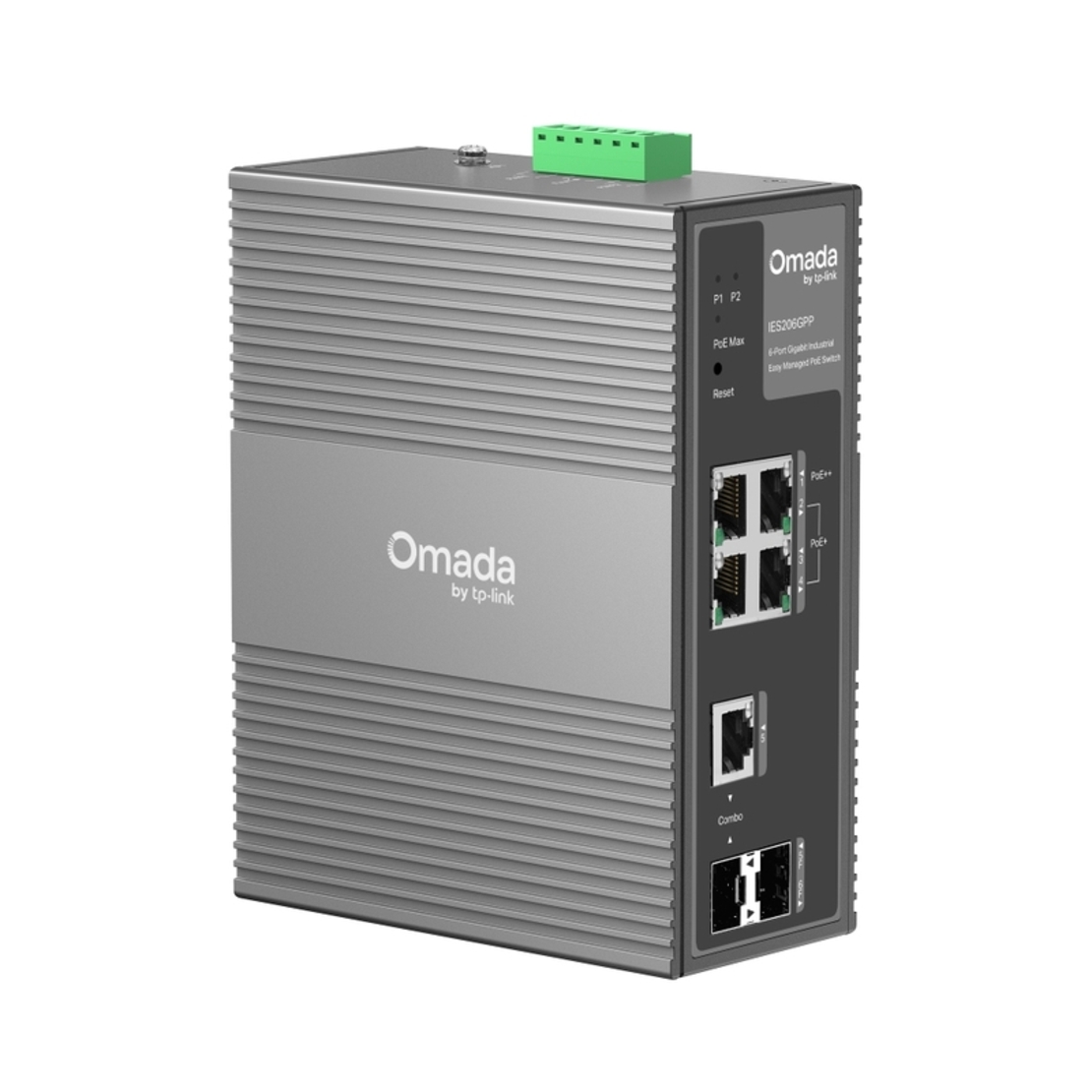 6-портов Gigabit индустриален Easy Managed PoE++ суич - Omada by TP-Link IES206GPP