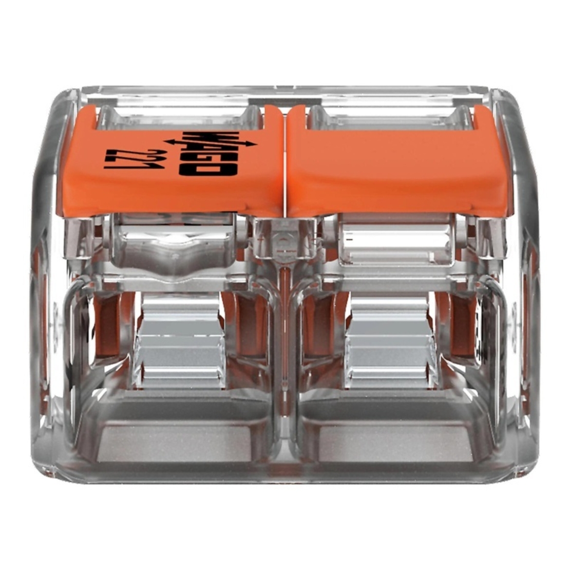 Бърза връзка Compact, за всички видове проводници от 0,2 до 4 mm² - 2-ка - Wago Compact 221-412