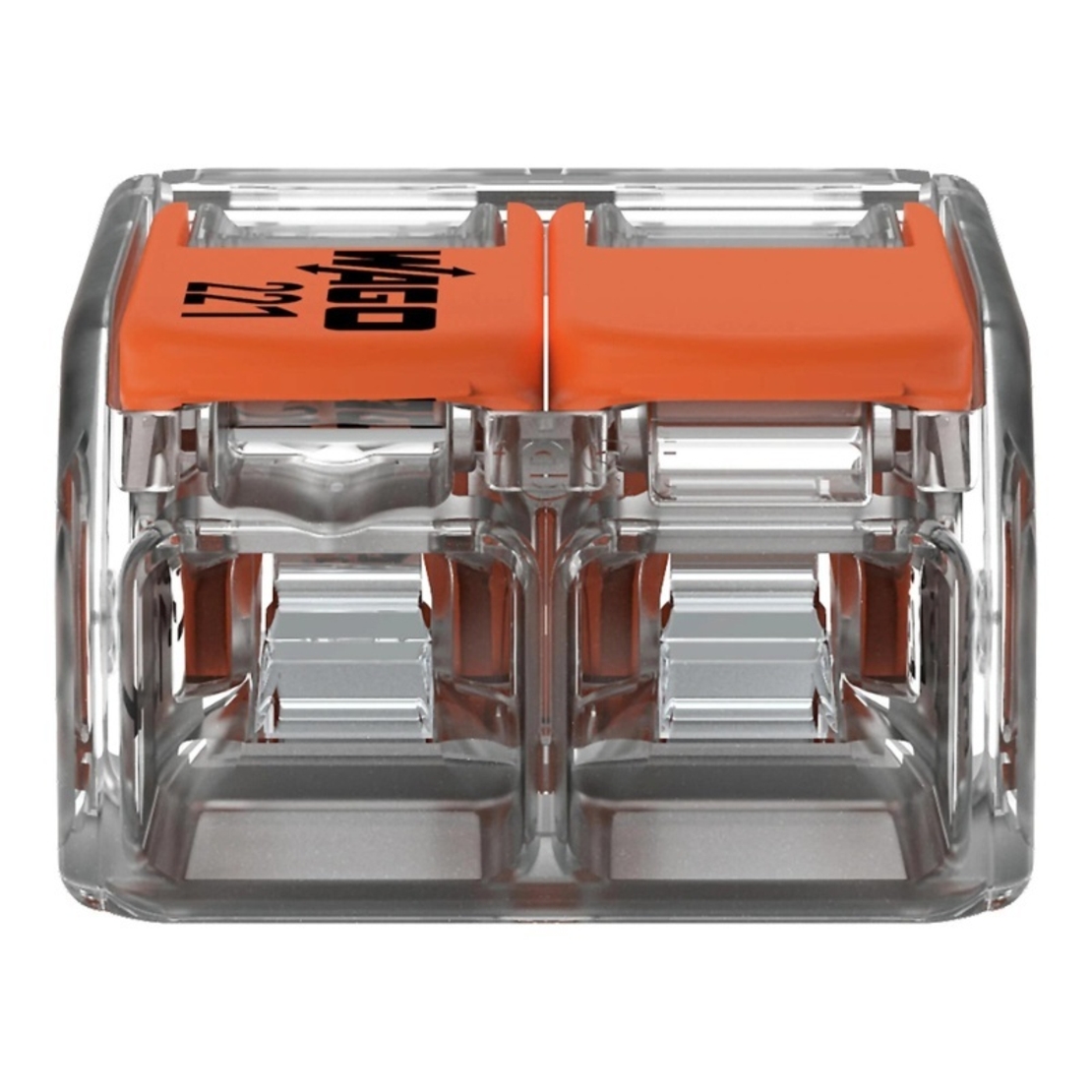 Бърза връзка Compact, за всички видове проводници от 0,5 до 6 mm² - 2-ка - Wago Compact 221-612