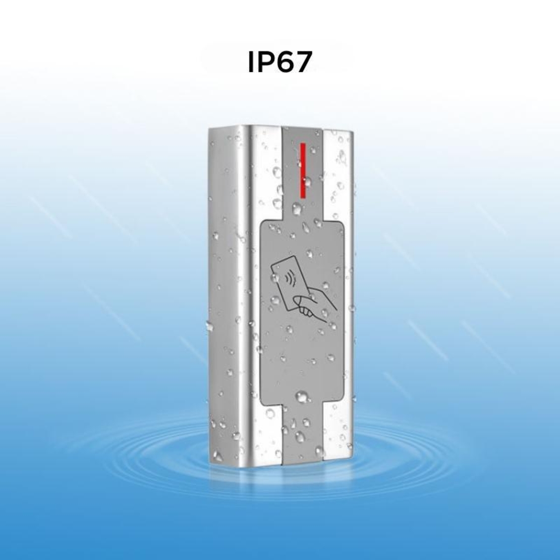 Метален четец HID и 125kHz EM Wiegand 26 bit - ARCREAT HR2-DH