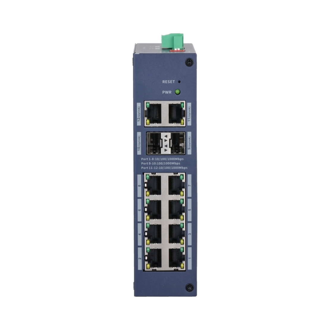 12-портов индустриален гигабитов комутатор с cloud управление - DAHUA CHS4212-8GT