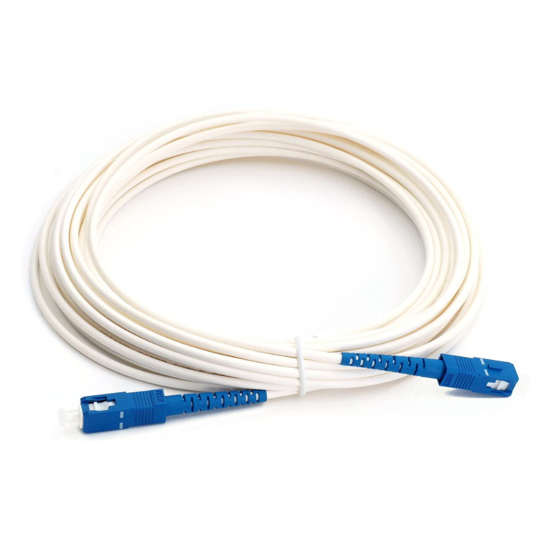 Fiber Optic Patch Cord SC/UPC-SC/UPC SM, Simplex 30m, TPU, бял