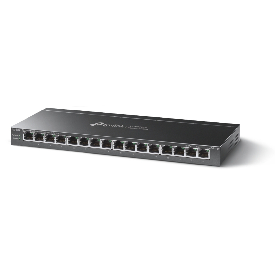 16-портов Gigabit Desktop Switch с 16-Port PoE+ - Omada by TP-Link SG116P