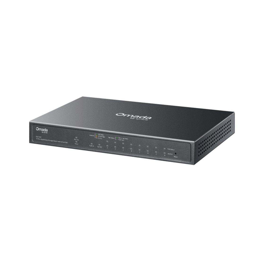 10-Port Gigabit Easy Managed Switch with 8-Port PoE+ Omada by TP-Link ES210GP
