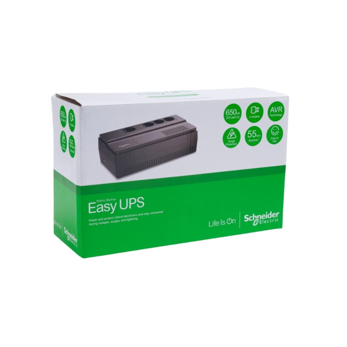 UPS Line-interactive 650VA / 375W - SCHNEIDER ELECTRIC Easy BVS650I-GR