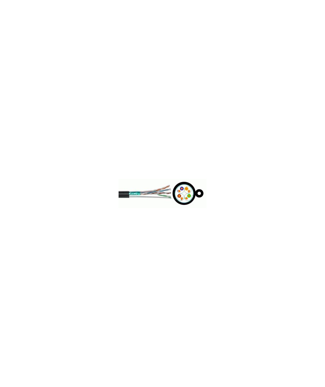 FTP/M Cat5e 24AWG CU - меден с носещо въже
