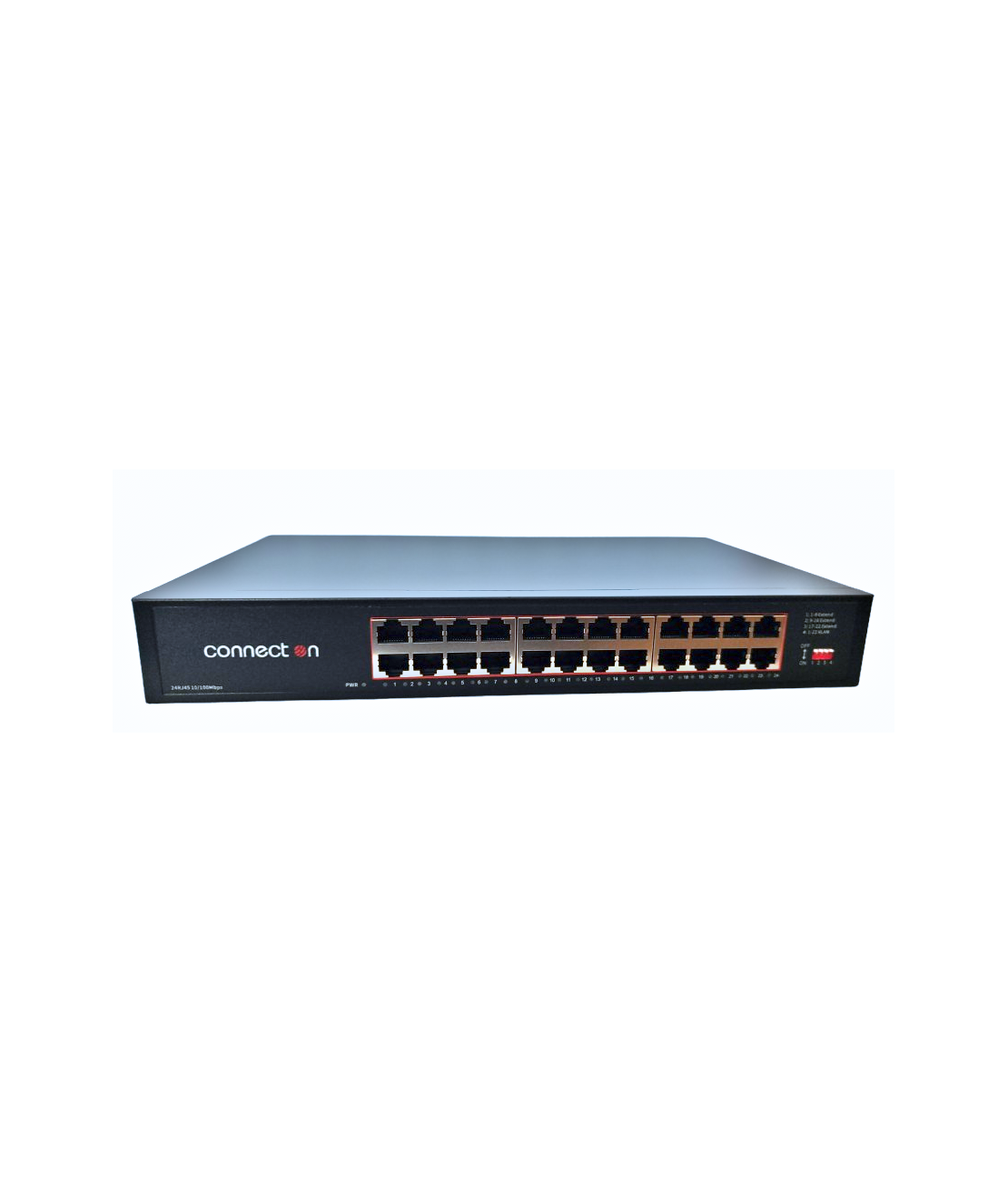 Суич Connect On 24-port 10/100Mbps, неуправляем, Rackmount