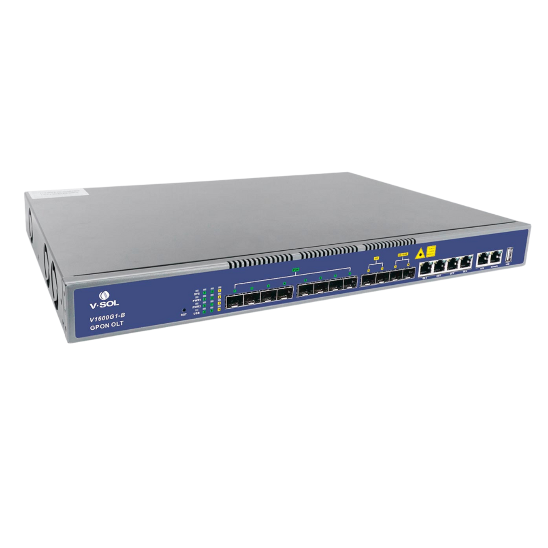 GPON OLT с 8 PON порта - L3 + WEB, двойно захранване,V1600G1-B + SFP модули комплект