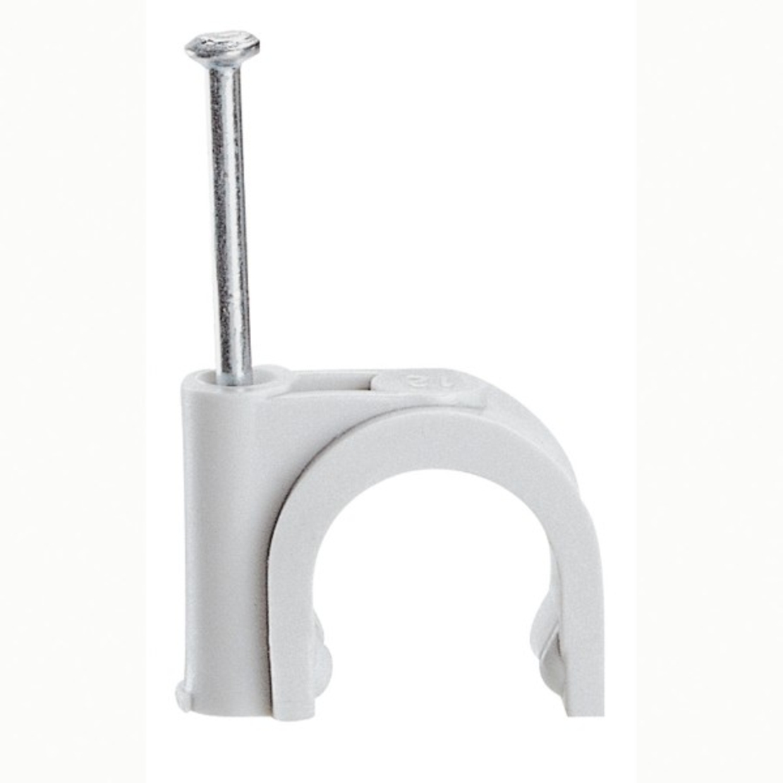 Скоба за кабел, Ф 12mm, с пирон - Legrand Fixfor 31530