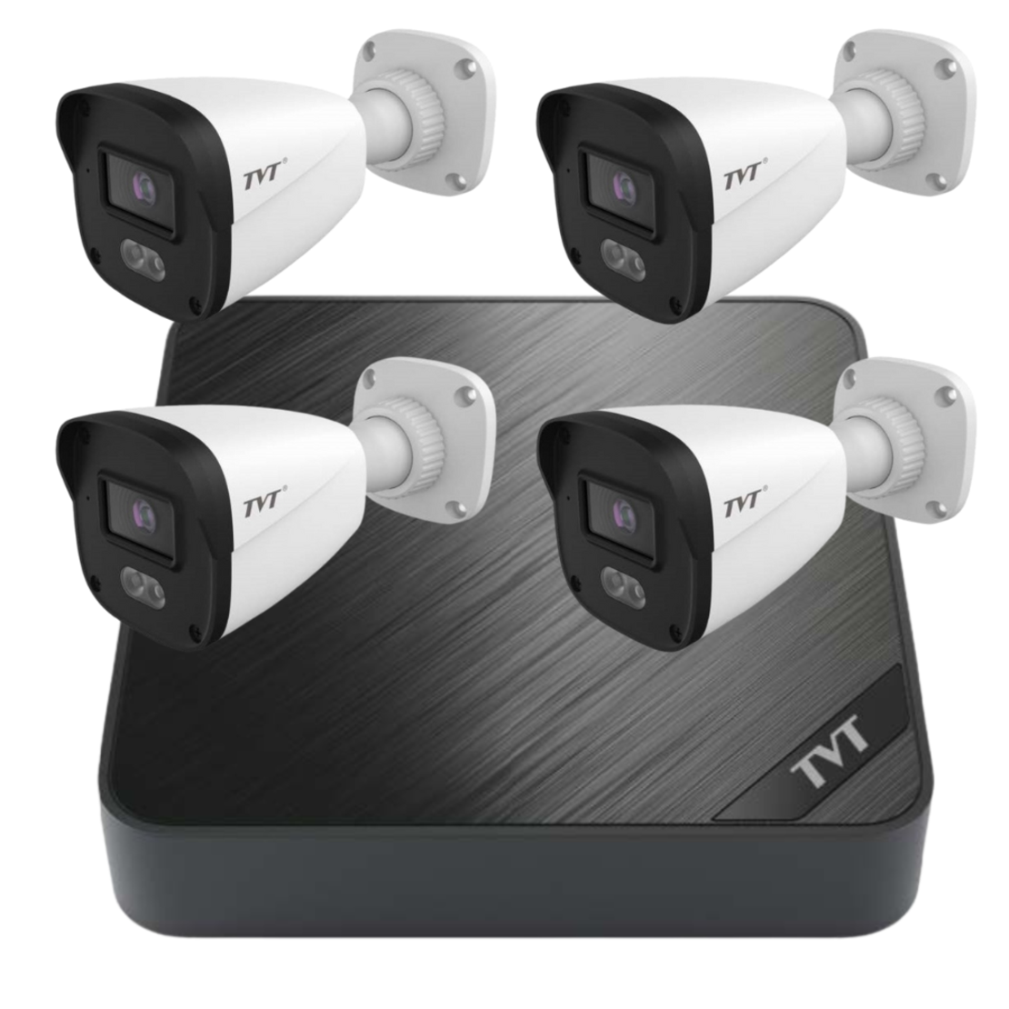 TVT комплект 4 bullet камери и NVR