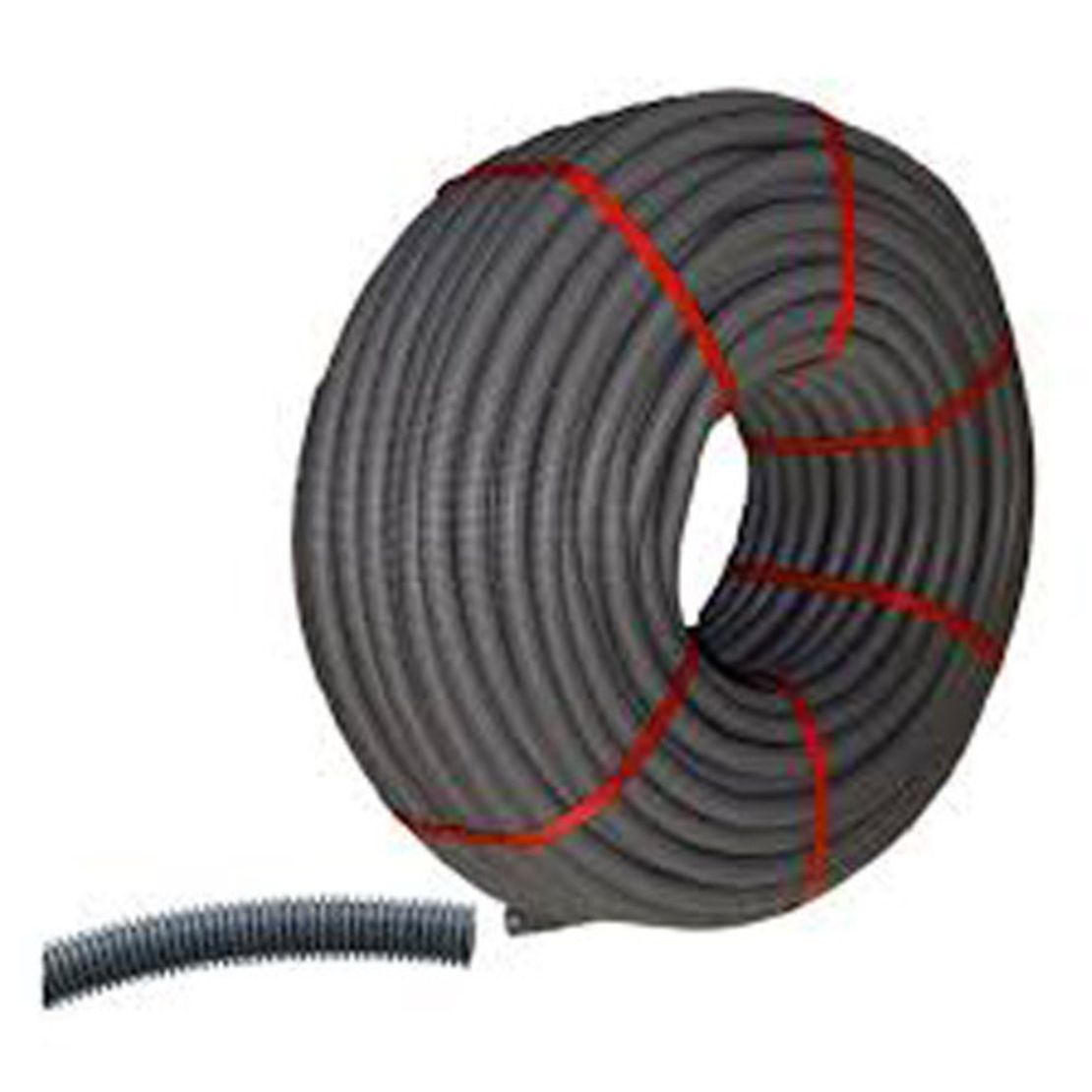 Гофрирана тръба Ф20 750N 3422 сива, с корда - Legrand Conduits 651220