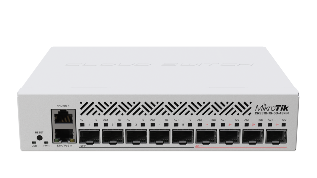 MikroTik CRS310-1G-5S-4S+IN Суич